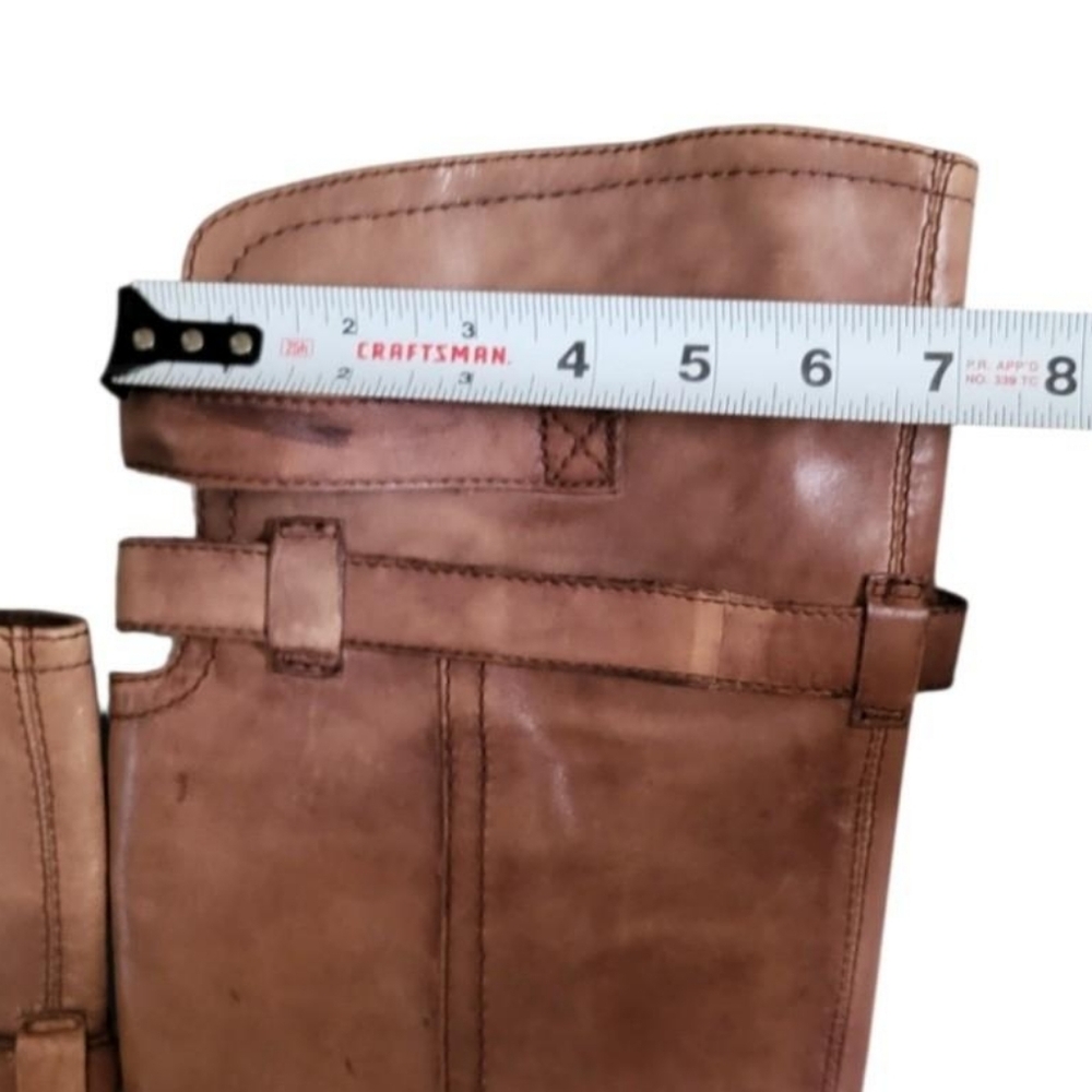 Sam Edelman Over Knee Pierce Whiskey Brown Leather Tall Riding Boot Women 7.5 - Picture 9 of 14
